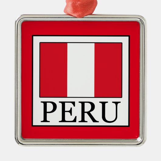 Peru Metalen Ornament (Voorkant)