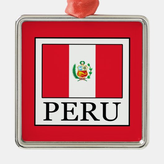 Peru Metalen Ornament (Voorkant)