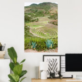 Peru, Moray. Moray Inca landbouw laboratorium Poster (Thuiskantoor)