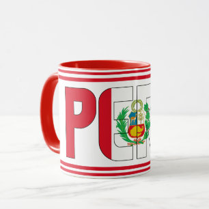 Peru National Flag Patriotic Coffee Mok