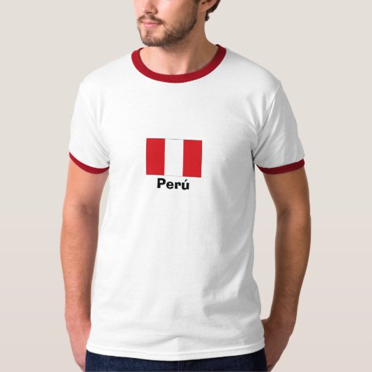 Perú National Flag T-shirt (Voorkant)