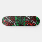 Peru National Pride Wordcloud Persoonlijk Skateboard (Horizontaal)