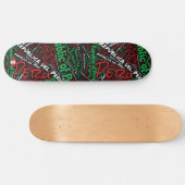 Peru Nationale Trots Woordwolk Persoonlijk Skateboard (Horizontaal)