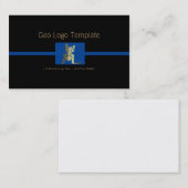 Peru Nazca Gold Geoglyph Spider Logo Visitekaartje (Voorkant / Achterkant)