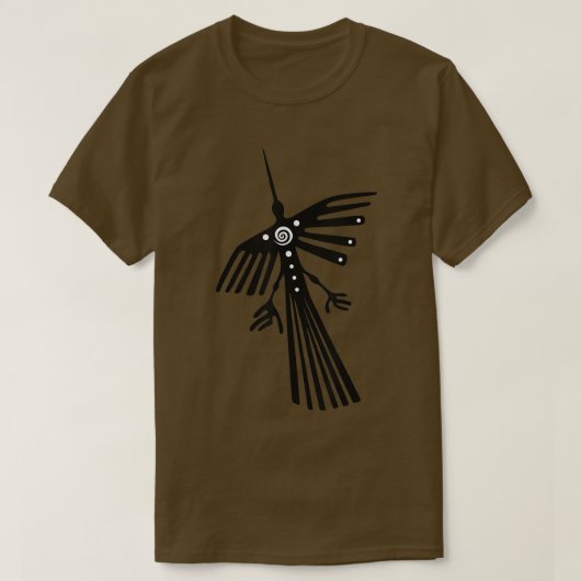 Peru Nazca leidt de Hummingbird condor silhouette T-shirt (Design voorkant)