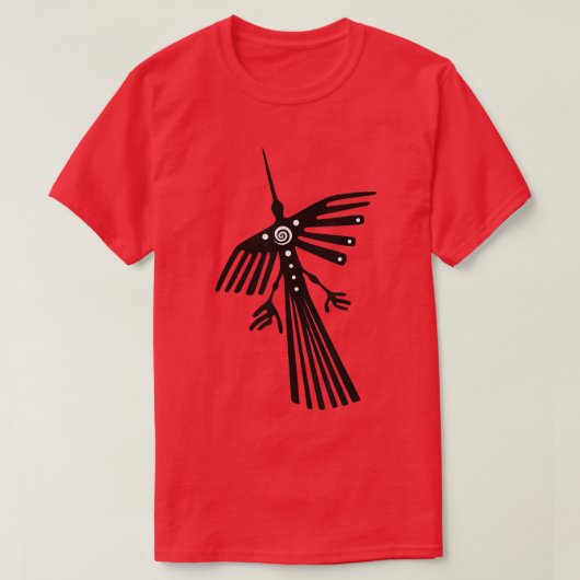 Peru Nazca leidt de Hummingbird condor silhouette T-shirt (Design voorkant)