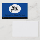 Peru Nazca Lines - Black Spider Logo Visitekaartje (Voorkant / Achterkant)