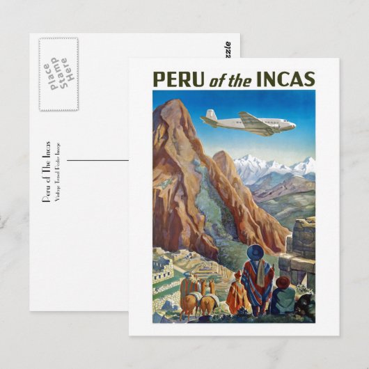 Peru of the Incas Briefkaart (Voorkant / Achterkant)