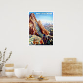 Peru of the Incas, mountains, vintage-reis Poster (Keuken)