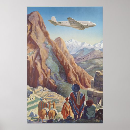 Peru of the Incas Vintage Travel Poster (Voorkant)