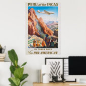 Peru of the Incas Vintage Travel Poster (Thuiskantoor)