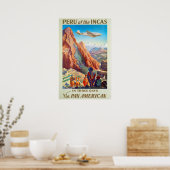 Peru of the Incas Vintage Travel Poster Art (Keuken)