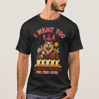 Peru Oom Sam Llama Pisco Sour Inka 1821 T-shirt