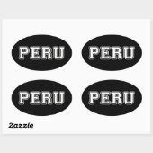 Peru Ovale Sticker (Vel)