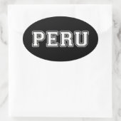 Peru Ovale Sticker (Tas)