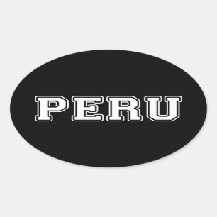 Peru Ovale Sticker