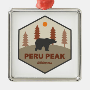 Peru Peak Wilderness Vermont Beer Metalen Ornament