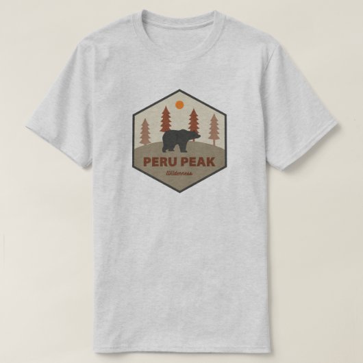 Peru Peak Wilderness Vermont Beer T-shirt (Design voorkant)