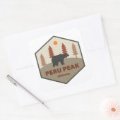 Peru Peak Wilderness Vermont Beer Vierkante Sticker (Envelop)