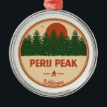 Peru Peak Wilderness Vermont Metalen Ornament<br><div class="desc">The Peru Peak Wilderness is one of eight wilderness areas in the Green Mountain National Forest in the U.S. state of Vermont.</div>