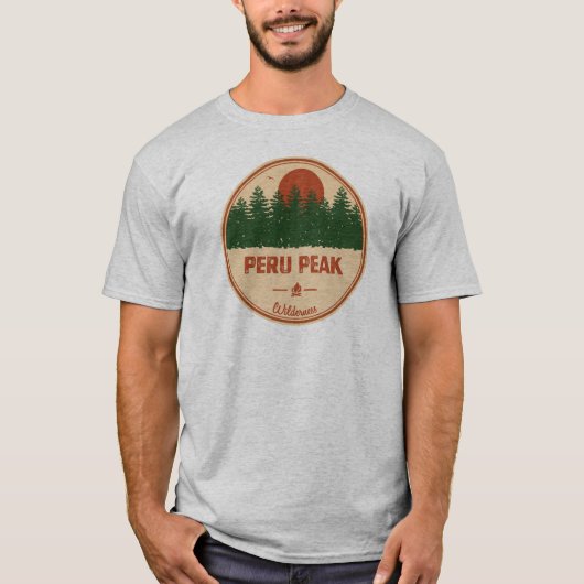 Peru Peak Wilderness Vermont T-shirt (Voorkant)