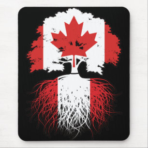 Peru Peruaans Canadese Canada Boomwortels Vlag Muismat
