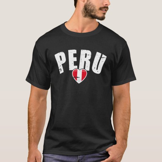 Peru  Peruaanse vlag 1 T-shirt (Voorkant)