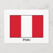 Peru (Peruaanse) vlag Briefkaart (Voorkant)