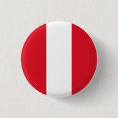 Peru (Peruaanse) vlag Ronde Button 3,2 Cm (Voorkant)