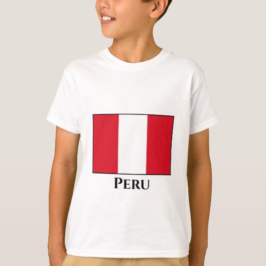 Peru (Peruaanse) vlag T-shirt (Voorkant)