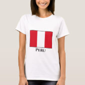 Peru (Peruaanse) vlag T-shirt (Voorkant)