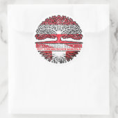 Peru Peruanisch Österreichisch Österreich Baum Ronde Sticker (Tas)