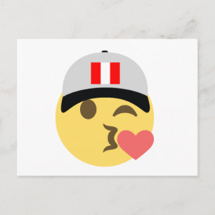 Peru Pet Kiss Emoji Briefkaart