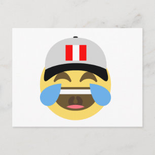 Peru Pet Laughing Emoji Briefkaart