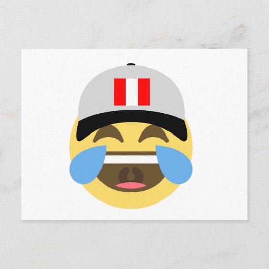 Peru Pet Laughing Emoji Briefkaart (Voorkant)