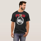 Peru Ping Pong Peruvian Table Tennis Team Support T-shirt (Voorkant volledig)