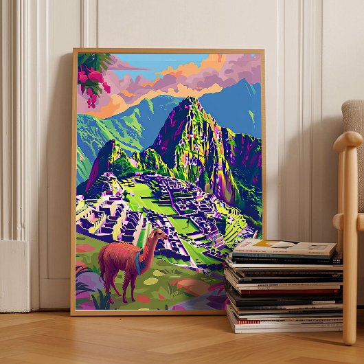 Peru Print Peru Illustratie Machu Picchu Reis