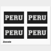 Peru Rechthoekige Sticker (Vel)