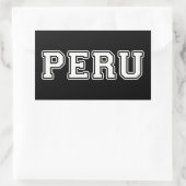Peru Rechthoekige Sticker (Tas)