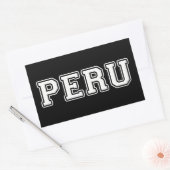 Peru Rechthoekige Sticker (Envelop)
