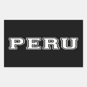 Peru Rechthoekige Sticker
