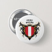 Peru Rocks Ronde Button 5,7 Cm (Voorkant /achterkant)