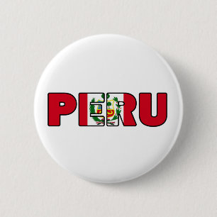 Peru Ronde Button 5,7 Cm