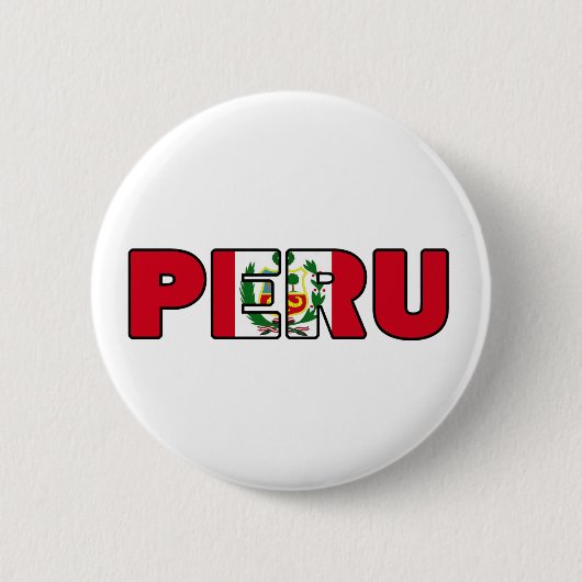 Peru Ronde Button 5,7 Cm (Voorkant)