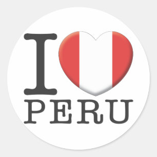 Peru Ronde Sticker
