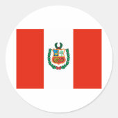 Peru Ronde Sticker (Voorkant)
