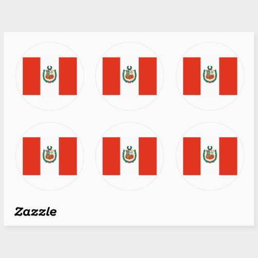 Peru Ronde Sticker (Vel)