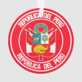 Peru Round Emblem Ornament (achterkant)