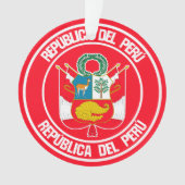 Peru Round Emblem Ornament (voorkant)