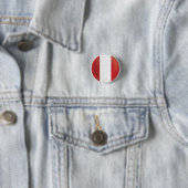 Peru Round Icon-vlag Ronde Button 3,2 Cm (In situ)